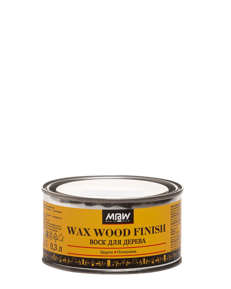 Воск для дерева Men at Work WAX WOOD FINISH 0,3л